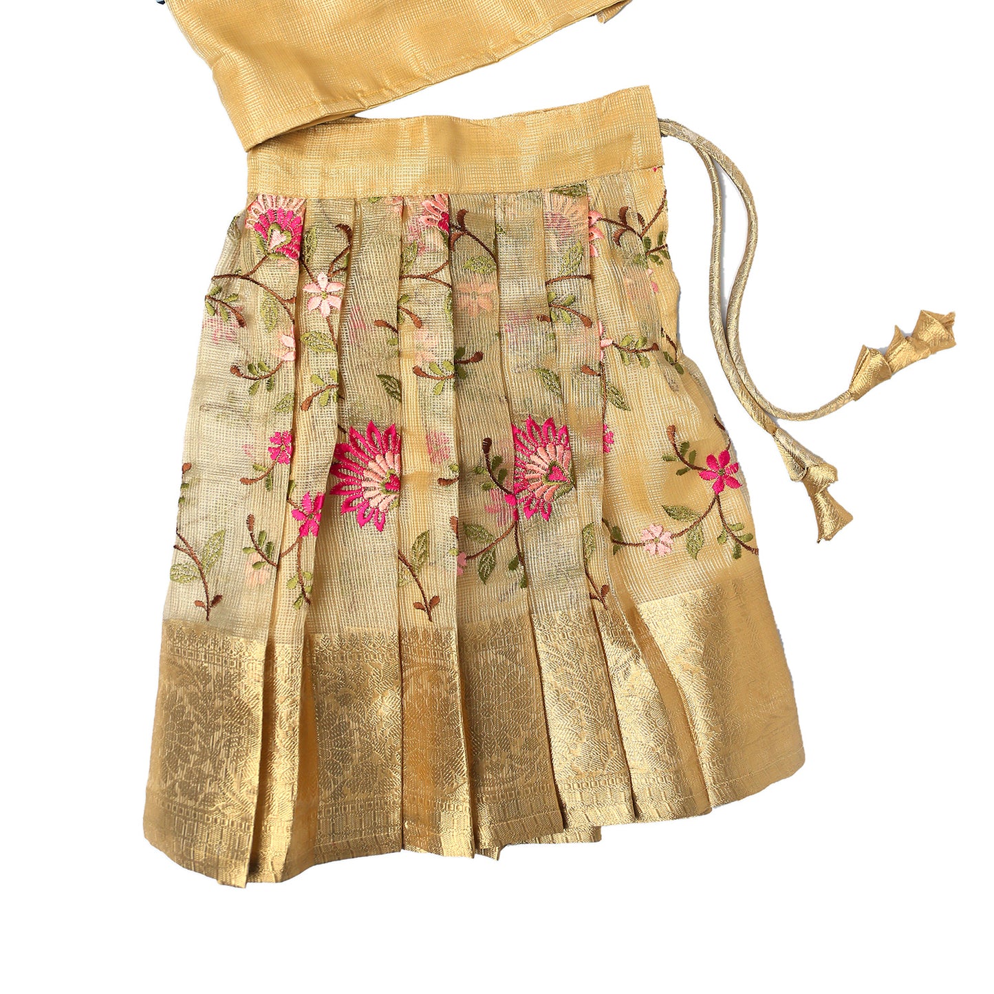 PAW PATROL-SKYE Hand Embroidery Tissue Banarasi Langa/Lehenga(Pre Booking)