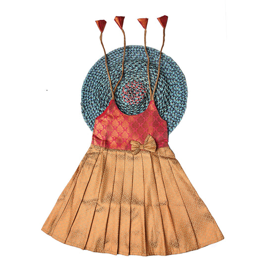 Pink Elegant Tie-Up Baby Frock